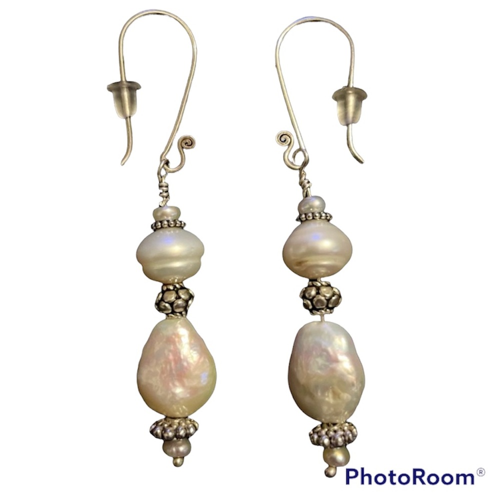 Real Baroque Pearl Earrings